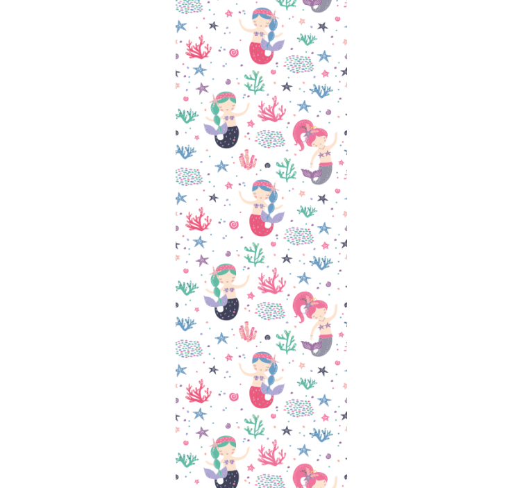 Rolgordijn kinderkamer zeemeerminnen onderwateravontuur - TenStickers