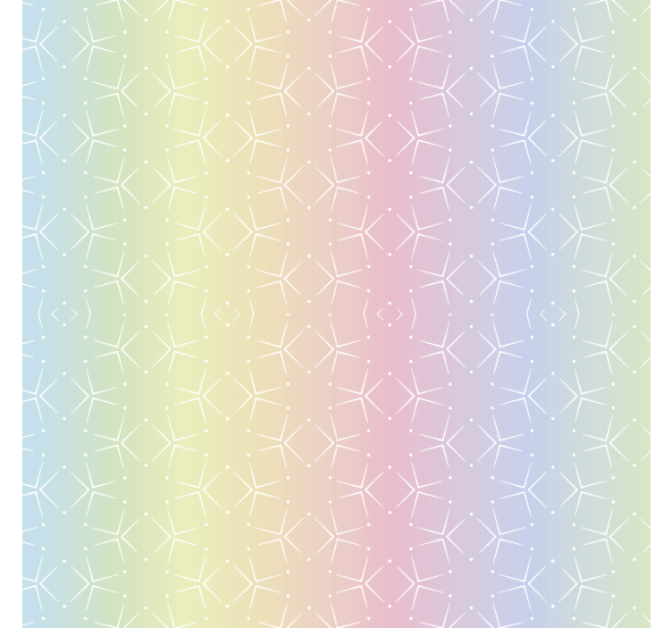 Rolgordijn kinderkamer glitter regenboog lucht pastel kleuren - TenStickers