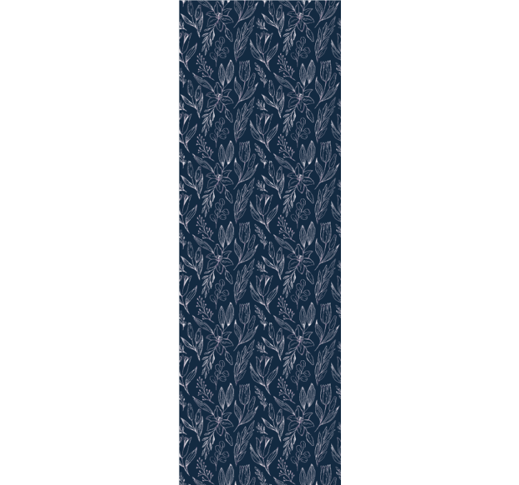 Rolgordijn kantoor bloemenpatroon lelies zonder naden - TenStickers