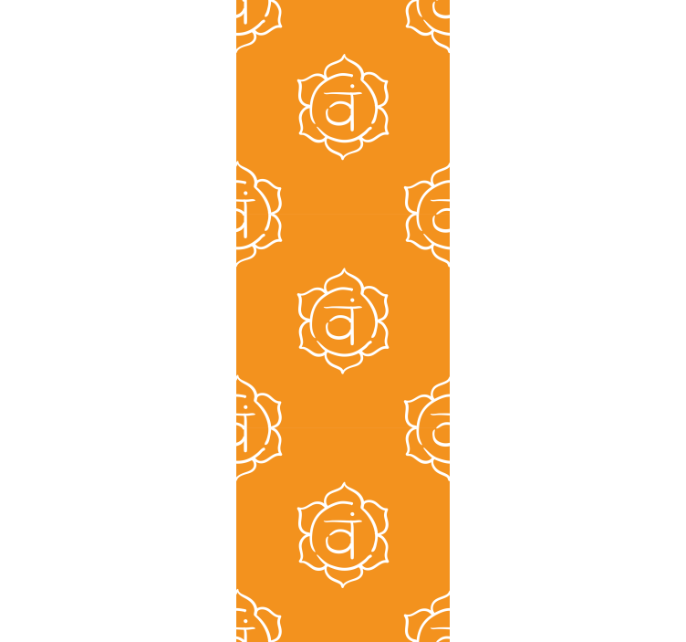 Rolgordijn kantoor mooi sacraal chakra symbool - TenStickers