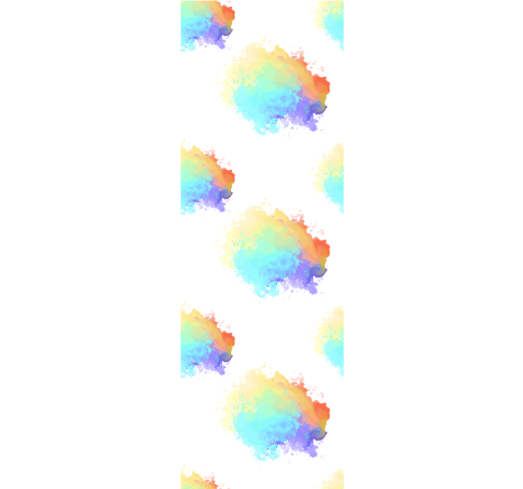 Rolgordijn tienerkamer splash kleurenfeest - TenStickers