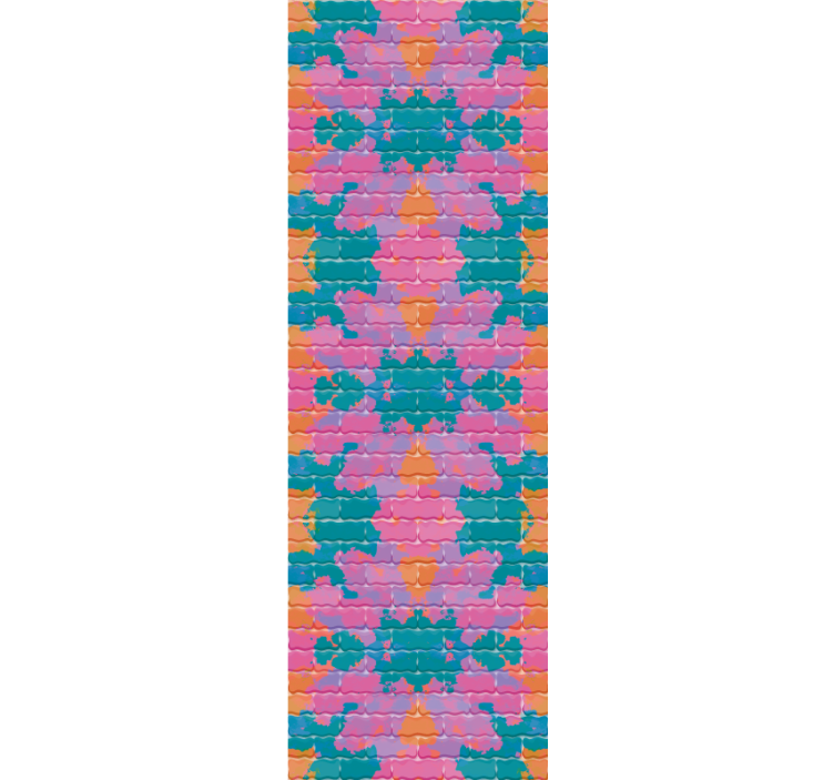 Rolgordijn tienerkamer graffiti gespoten bakstenen muur - TenStickers