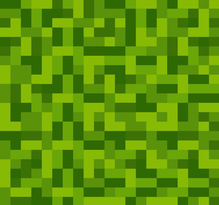 Rolgordijn tienerkamer groen vierkant gamingdesign - TenStickers