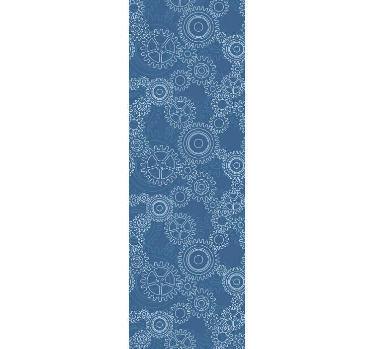 Moderne raambekleding 3d mechanisch kettingen patroon - TenStickers