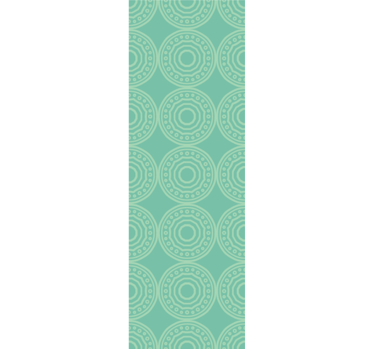 Moderne raambekleding eclectisch cirkelpatroon - TenStickers