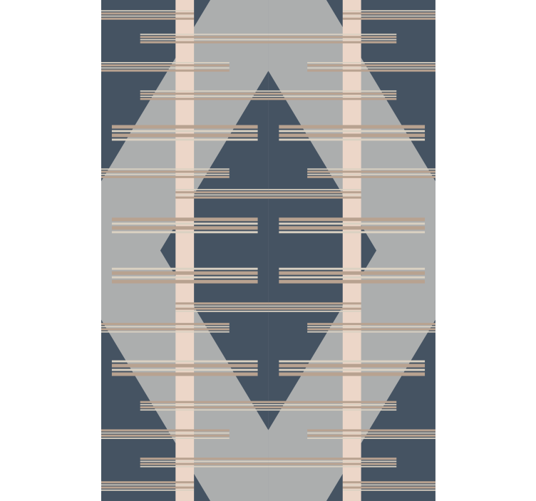 Moderne raambekleding grijs abstract mid-century stijl - TenStickers