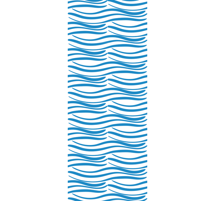 Moderne raambekleding kleine golven patroon - TenStickers