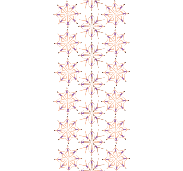 Moderne raambekleding met patroon van synchroonzwemfiguren - TenStickers