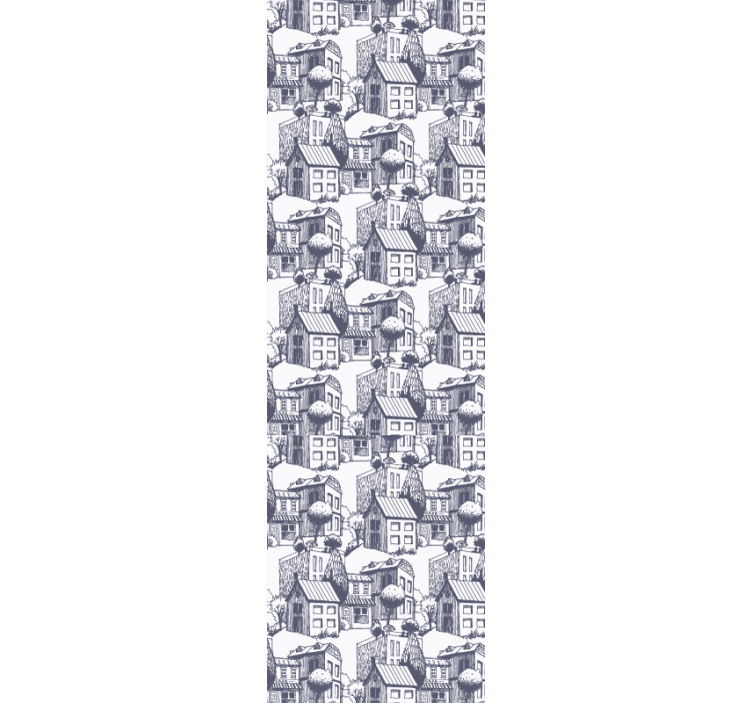 Moderne raambekleding city vintage patroon - TenStickers