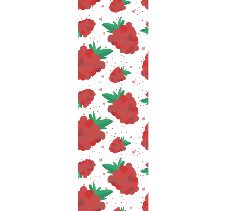 Moderne raambekleding bessen aquarel met vlekkenpatroon - TenStickers