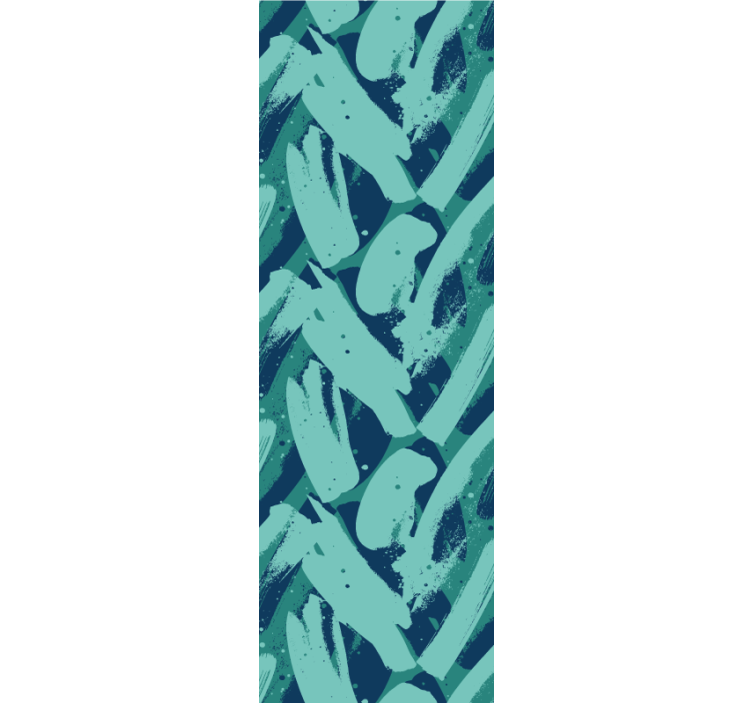 Moderne raambekleding groene en blauwe verfstrepen - TenStickers