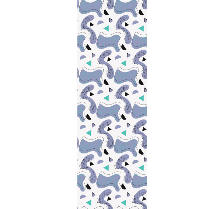 Moderne raambekleding memphis kleurenmodel met witte achtergrond - TenStickers