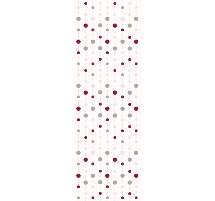 Moderne raambekleding met pastel kleur stippen patroon - TenStickers