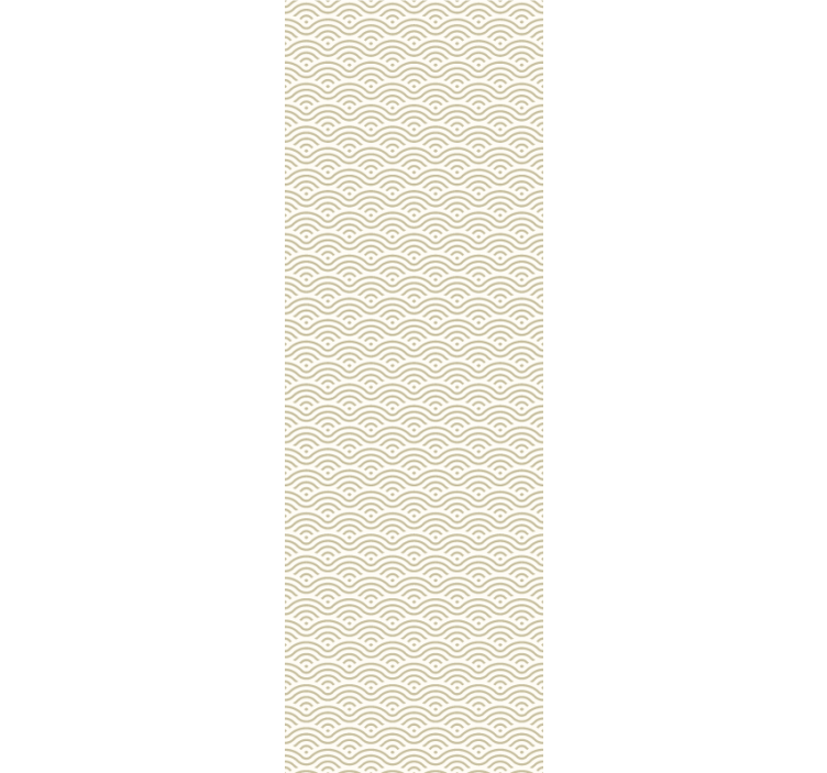 Moderne raambekleding eenvoudige vredige golven - TenStickers