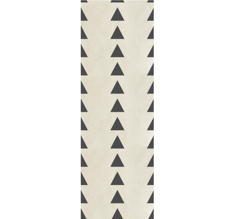 Moderne raambekleding donkergrijze driehoeken versleten look - TenStickers