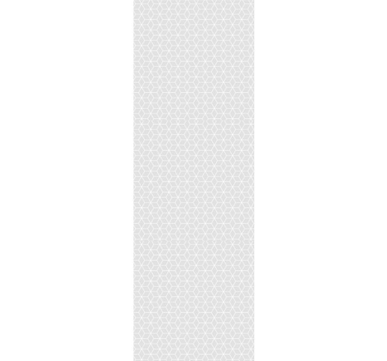 Moderne raambekleding grijze parallellogrammen en hexagons - TenStickers