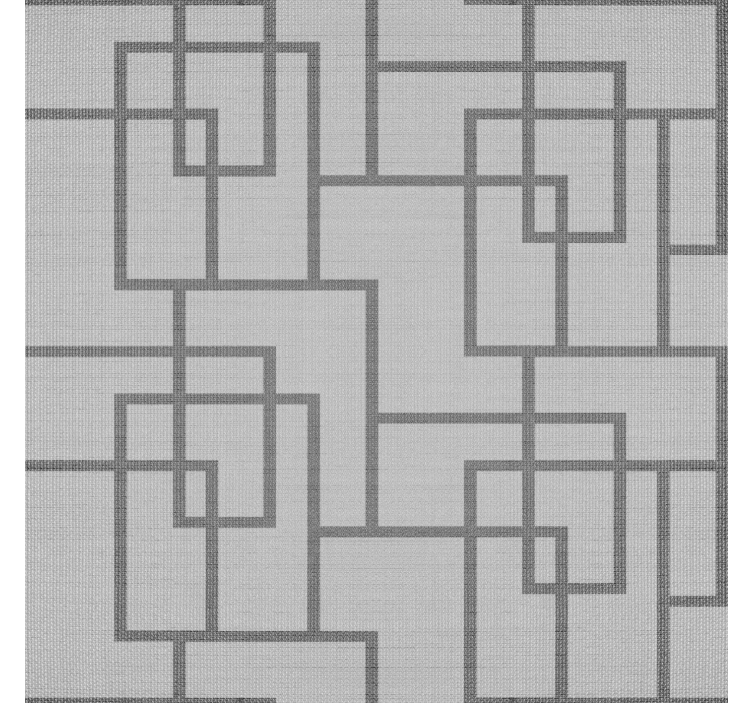 Rolgordijn grijs met geometrische lijnen - TenStickers