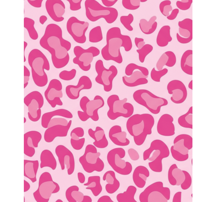 Roze rolgordijn met roze luipaardprint - TenStickers