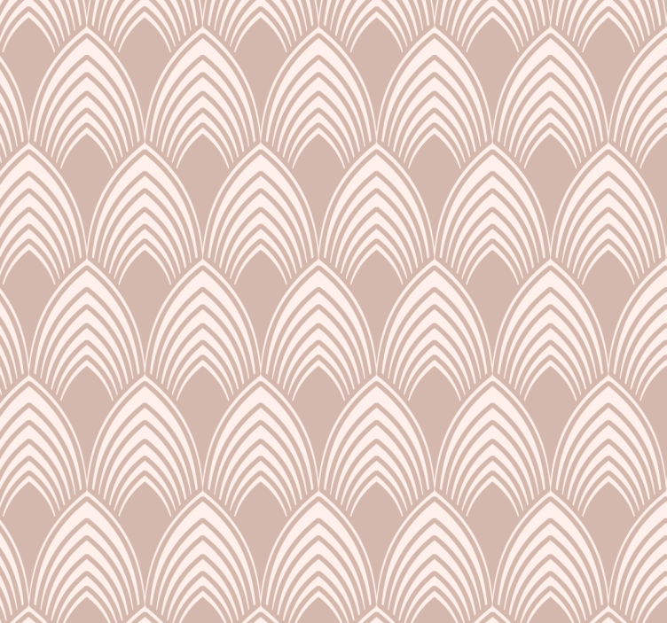 Roze rolgordijn vintage geometrisch design - TenStickers