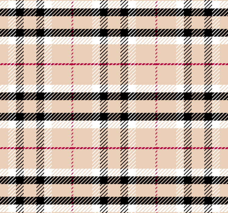 Roze rolgordijn met "burberry" ruitpatroon - TenStickers