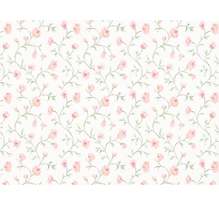 Roze rolgordijn botanische roze bloem - TenStickers