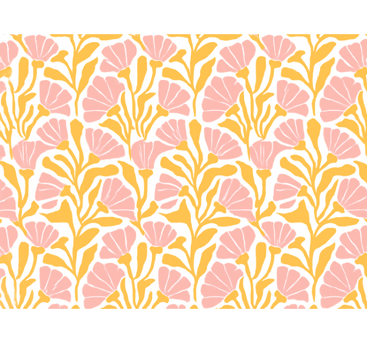 Roze rolgordijn modern kleurrijk bloemenpatroon - TenStickers