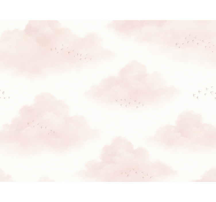Roze rolgordijn pink clouds - TenStickers