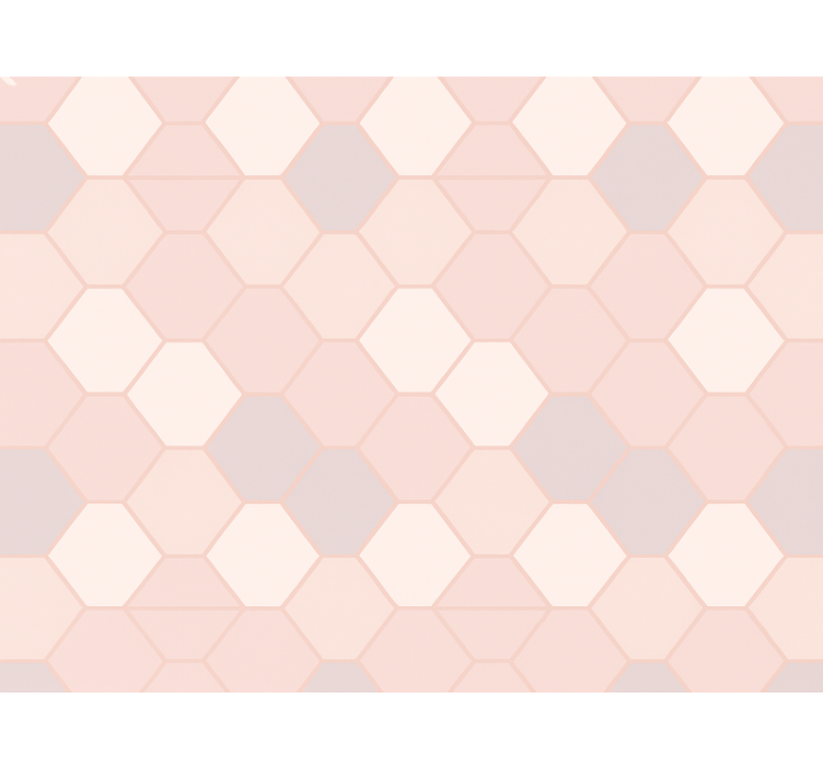 Roze rolgordijn moderne abstracte roze figuren - TenStickers