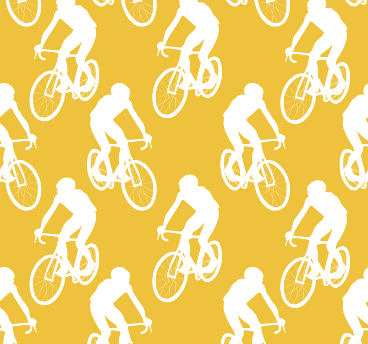 Rolgordijn geel voor fietsers - TenStickers