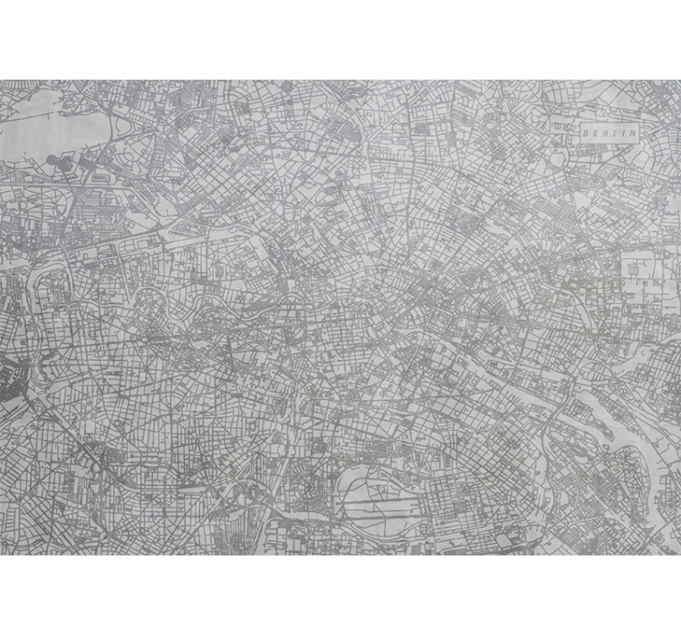Rolgordijn keuken stadskaart berlijn - TenStickers