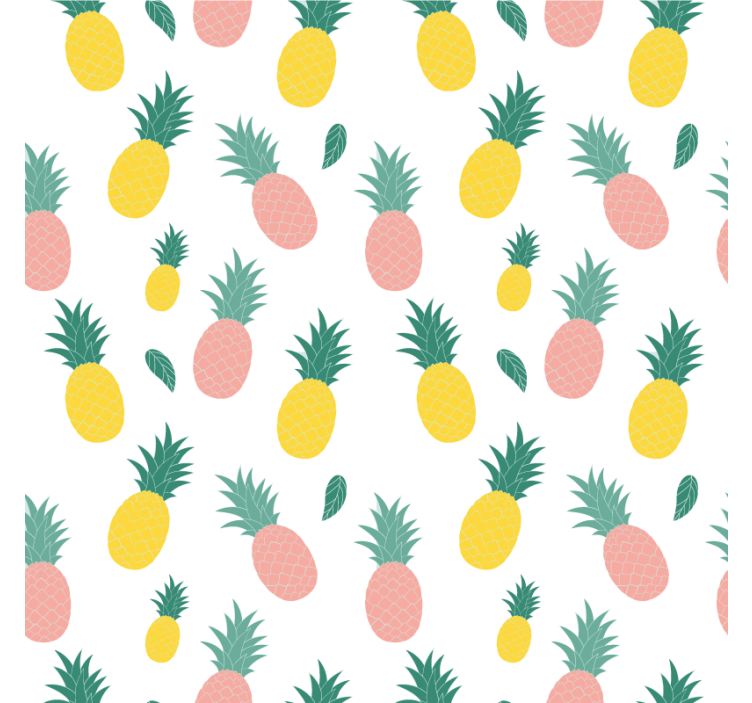 Rolgordijn keuken ananas patroon fruit design - TenStickers