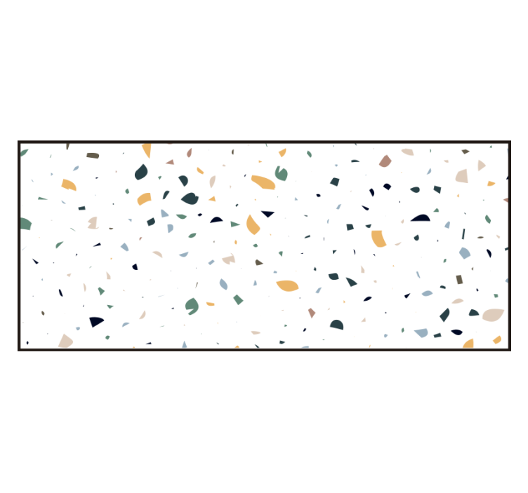 Wit rolgordijn white terrazzo - TenStickers