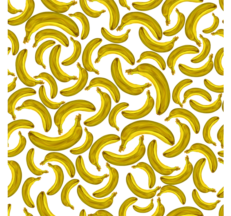 Rolgordijn geel met bananendesign - TenStickers