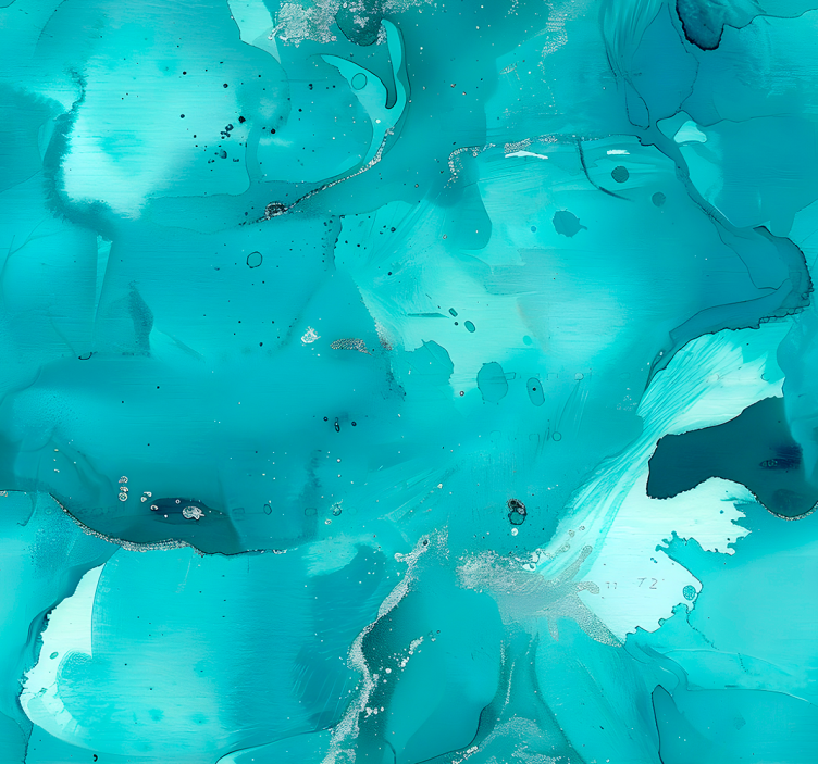 Blauw rolgordijn blauwe golven - TenStickers