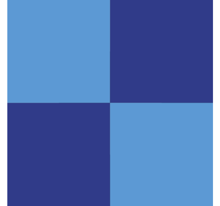 Blauw rolgordijn donkerblauw motief - TenStickers