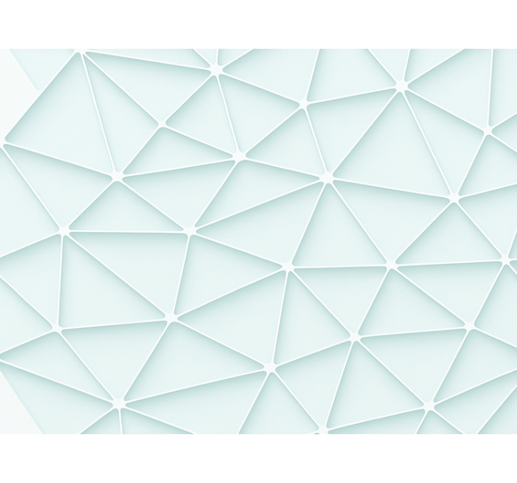 Blauw rolgordijn abstract driehoek design - TenStickers