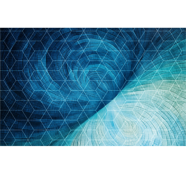 Blauw rolgordijn abstract blauwe achtergrond - TenStickers