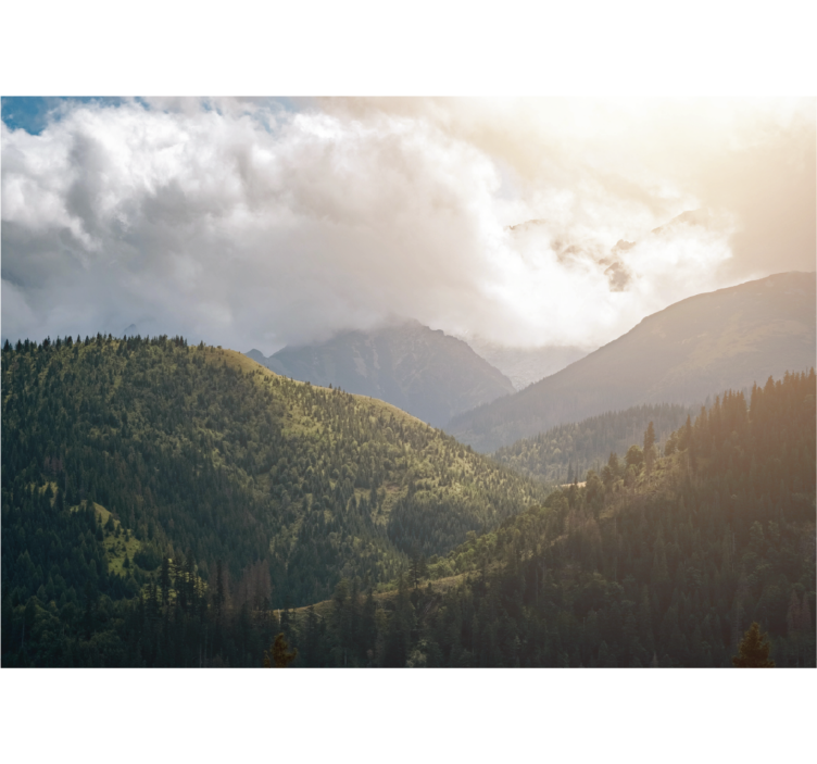 Rolgordijn woonkamer tatra nationaal park - TenStickers