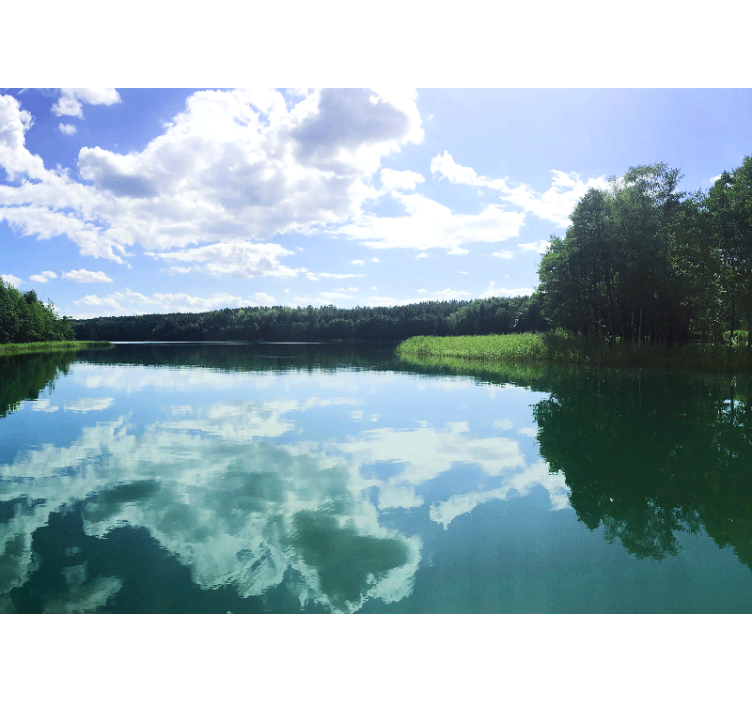 Rolgordijn woonkamer mazurisch meer polen - TenStickers