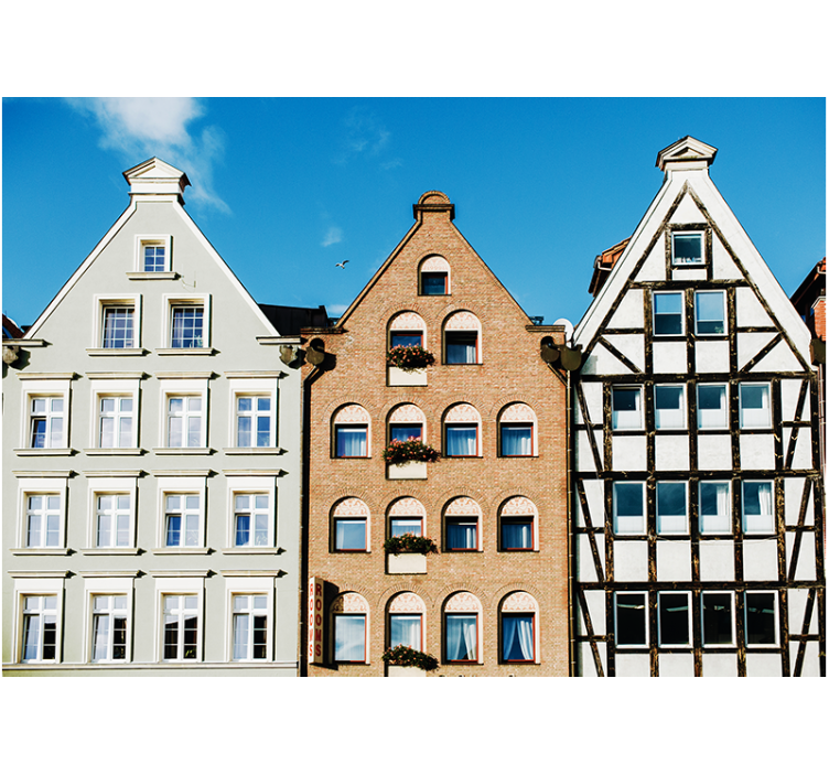 Rolgordijn woonkamer gdańsk gemberhuizen - TenStickers