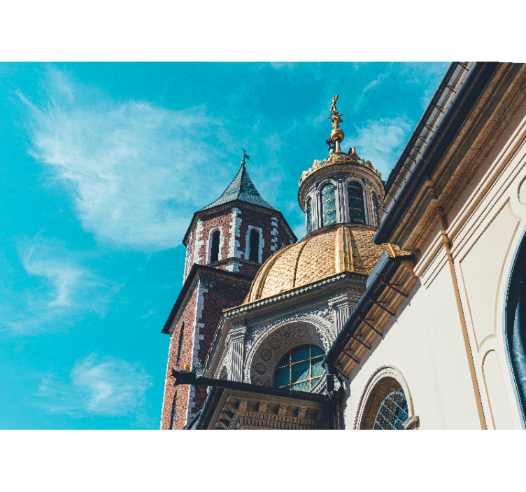 Rolgordijn woonkamer view at wawel - TenStickers