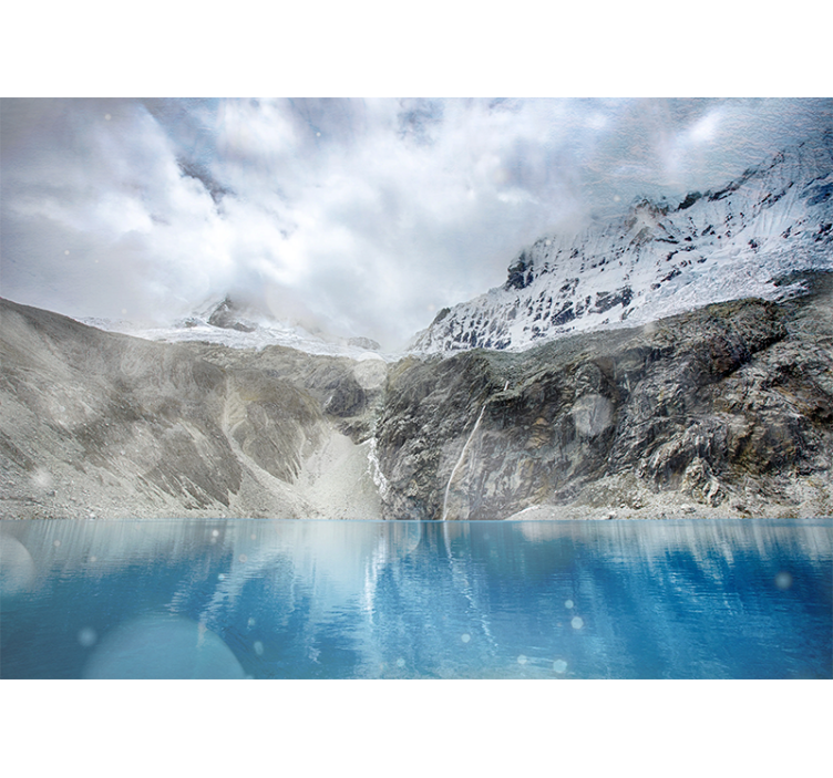 Rolgordijn woonkamer lake 69 - TenStickers