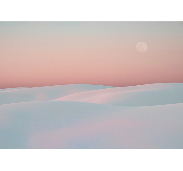 Rolgordijn woonkamer prachtig woestijnontwerp - TenStickers