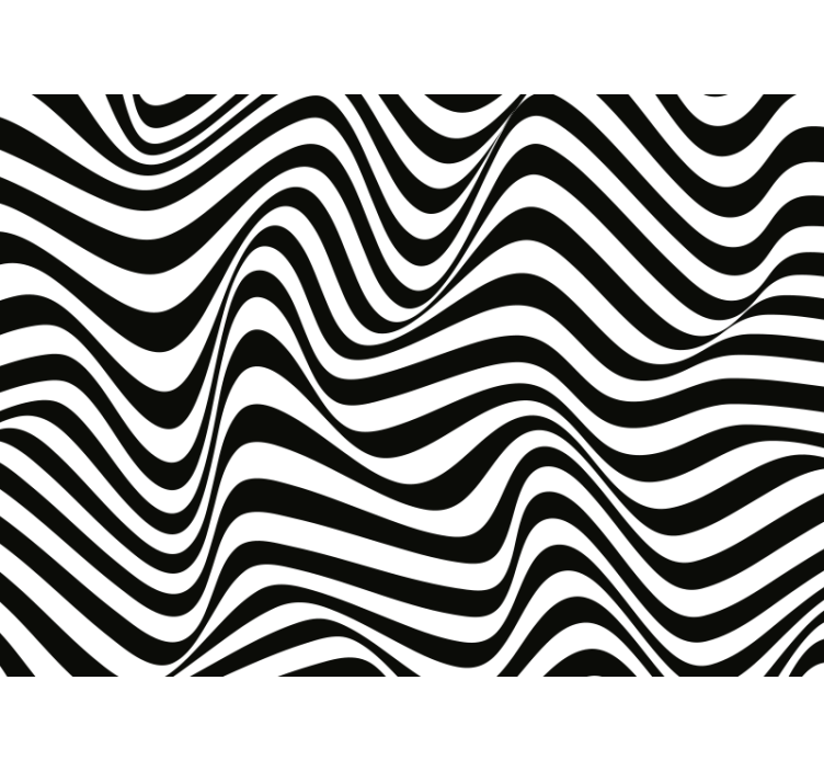 Raambekleding slaapkamer organic 3d strepen - TenStickers