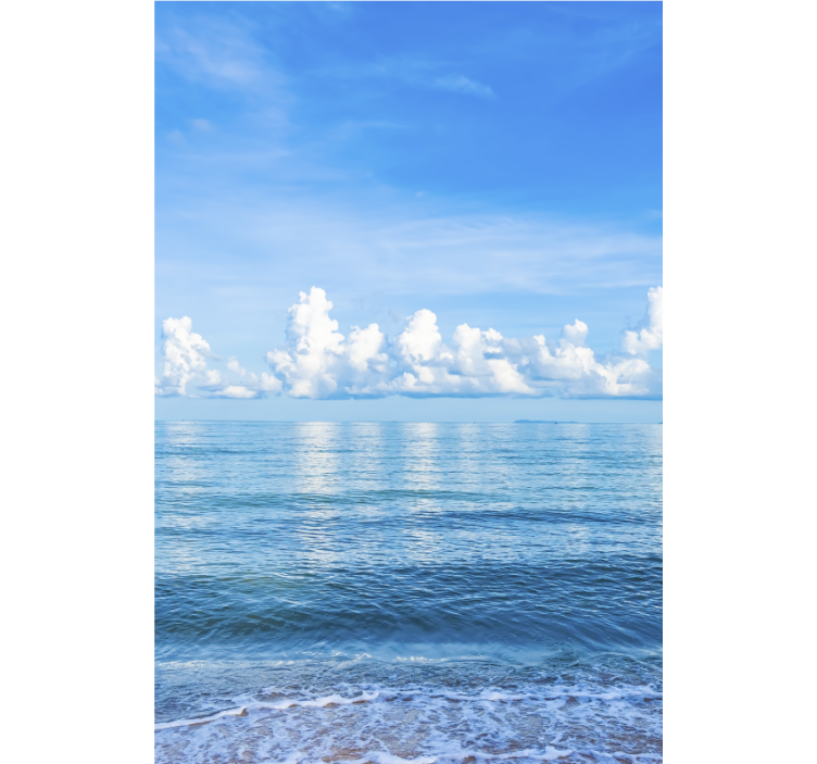 Wolken rolgordijnën Zee wolk Rolgordijn - TenStickers