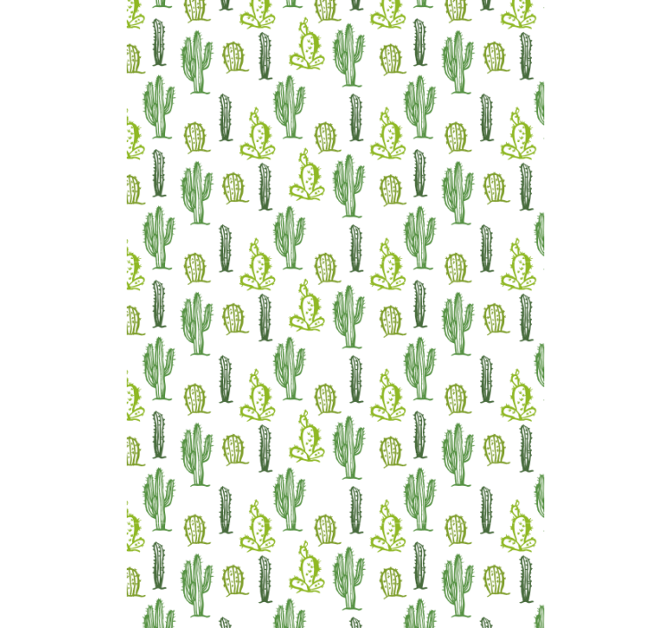 Groen patroon rolgordijn cactus - TenStickers