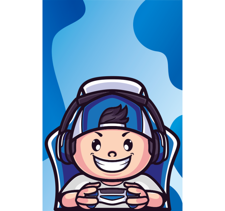 Vrolijk karakter nerd rolgordijn - TenStickers