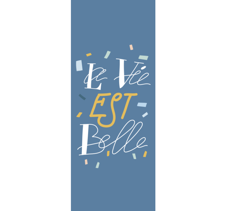 Hoofdslaapkamer rolgordijnen Elegante tekst - TenStickers