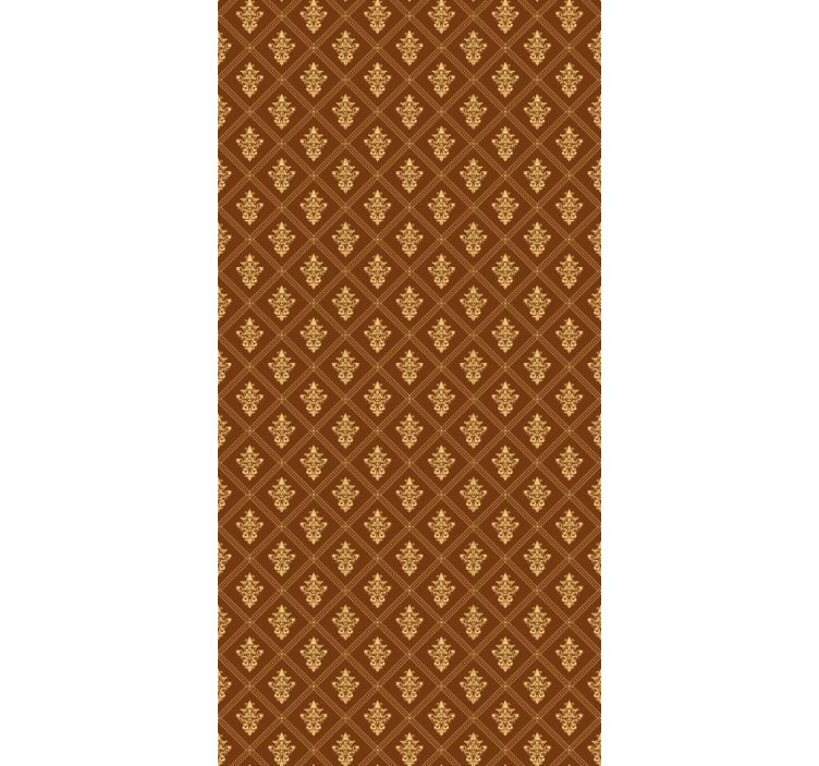 Sierlijk gouden patroon klassiek rolgordijn - TenStickers