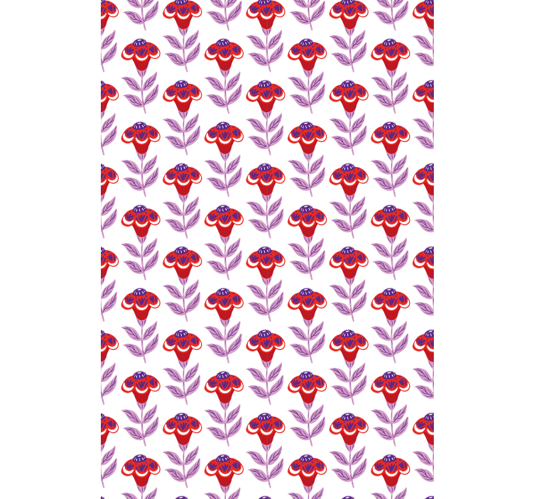 Levendig bloementhema rolgordijn bloemen en planten - TenStickers